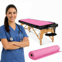 Podkład medyczny z włókniny w rolce różowy 70cm x 50m PREMIUM